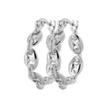 Coque de Nacre Créoles argent 7639100