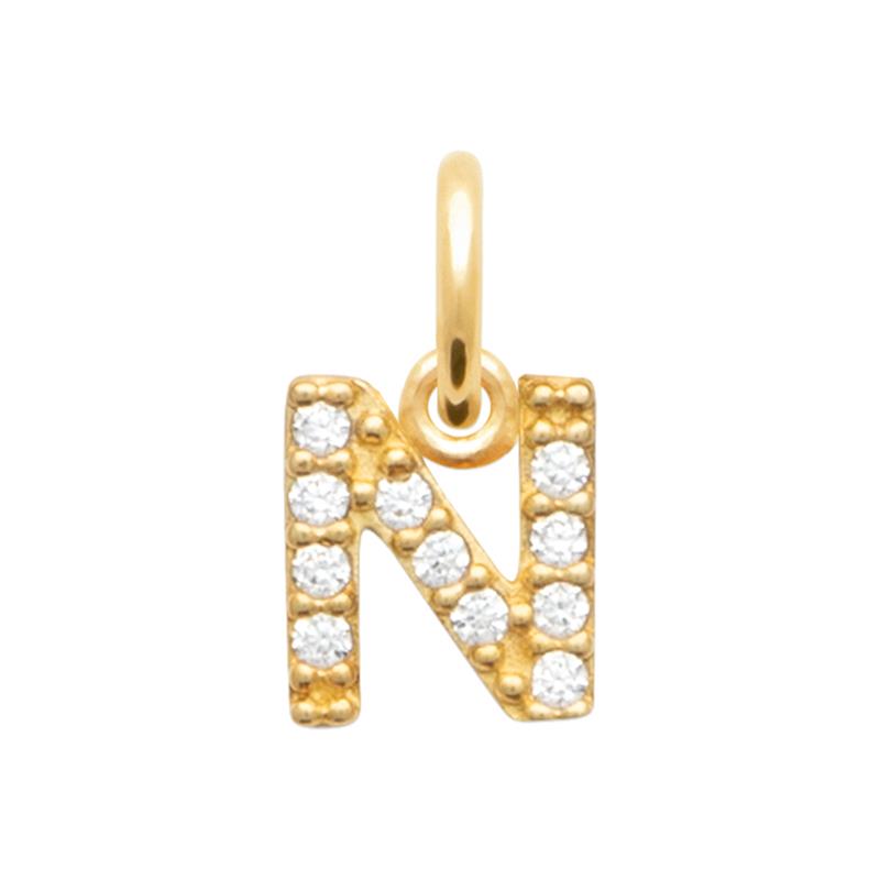 Coque de Nacre Pendentif initiale plaqué or 2776714