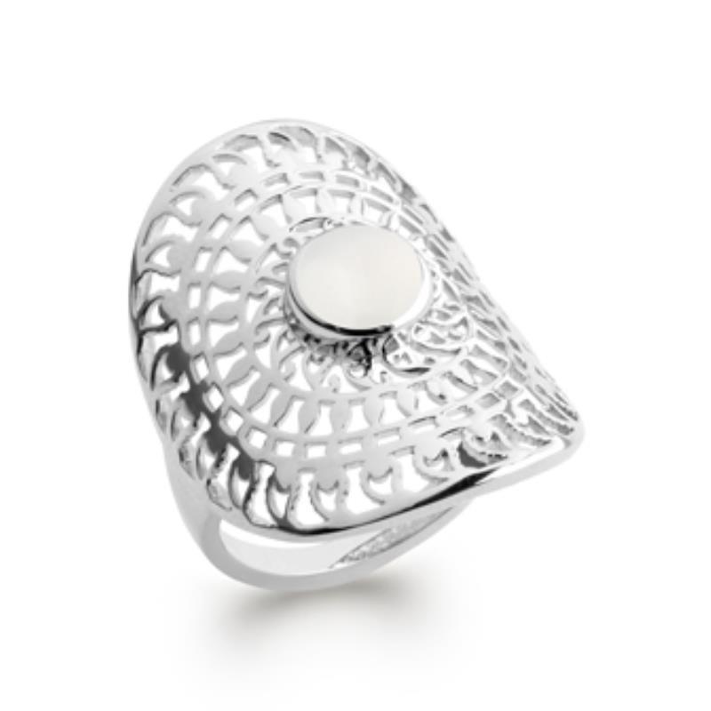 Coque de Nacre Bague argent 1272810