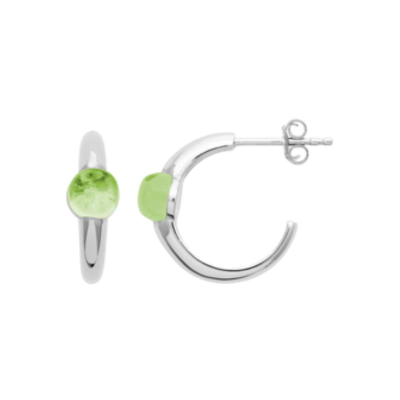 Coque de Nacre Créoles argent 1627250