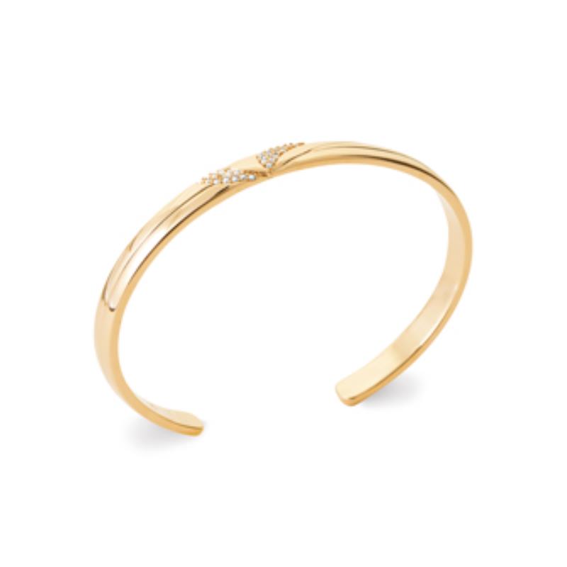 Coque de Nacre Bracelet jonc plaqué or 974221