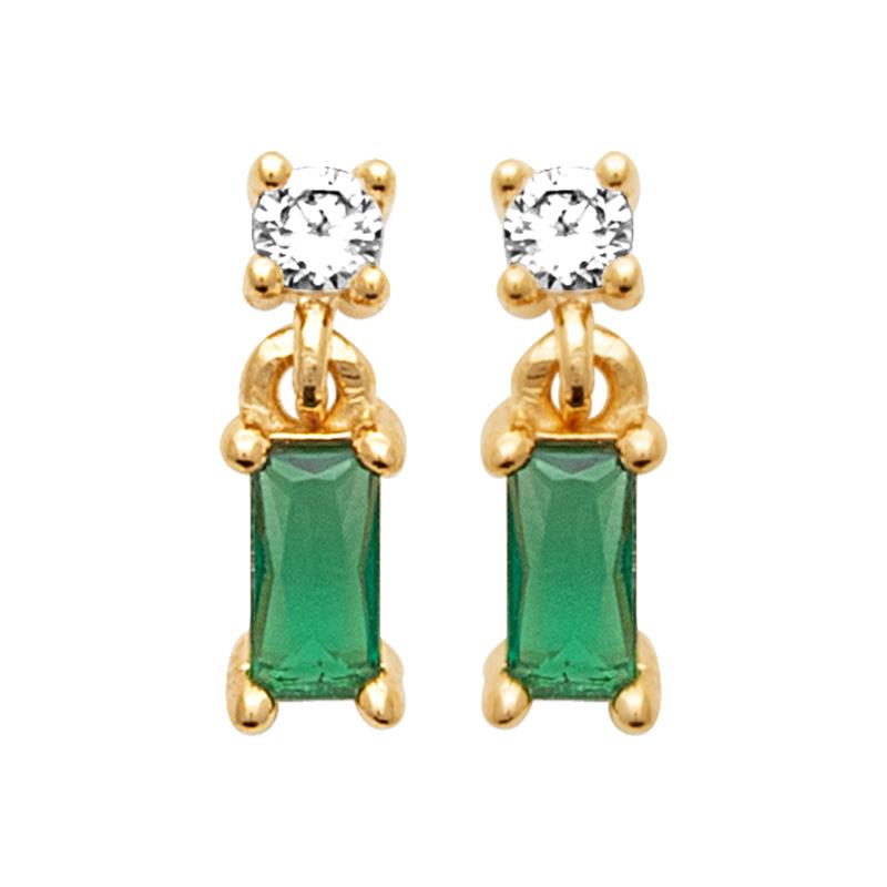 Coque de Nacre Puces d'oreilles plaqué or 23082650