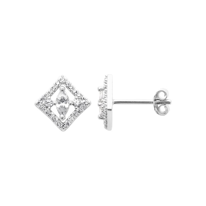 Coque de Nacre Boucles d'oreilles pendantes argent 13090110