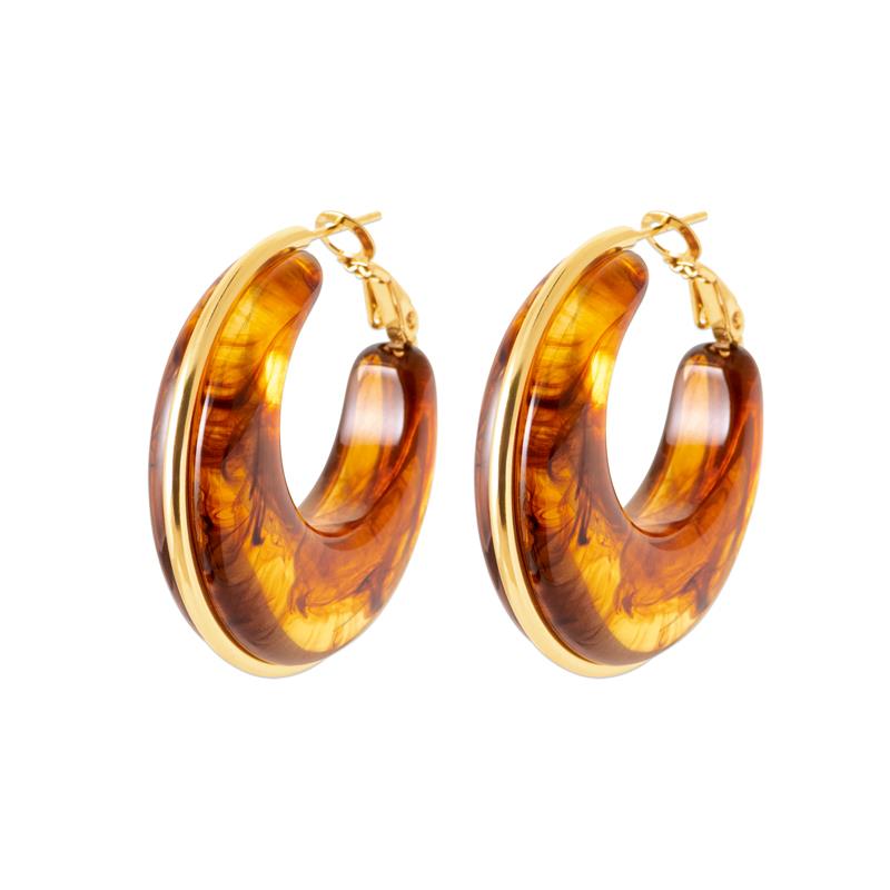 Izee Créoles acier doré 3608709