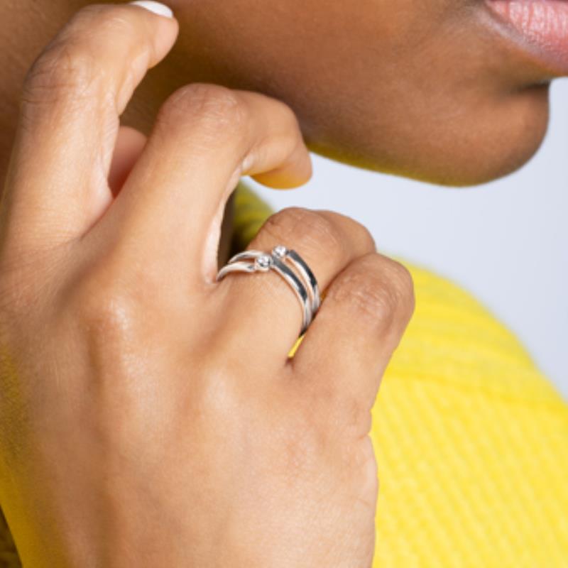 Coque de Nacre Bague argent 1974110