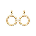 Coque de Nacre Boucles d'oreilles pendantes plaqué or 23072310