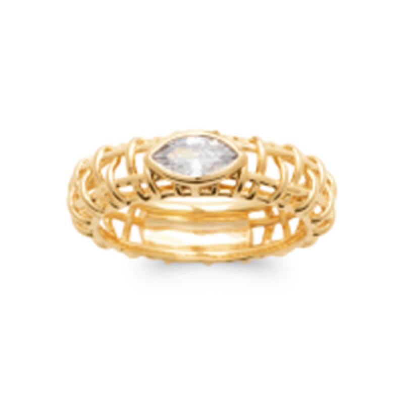 Coque de Nacre Bague plaqué or 2978010