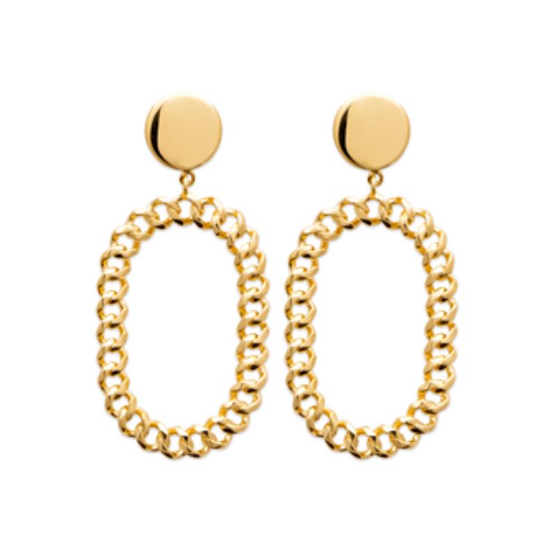Coque de Nacre Boucles d'oreilles pendantes plaqué or 23001500