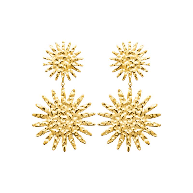 Izee Boucles d'oreilles pendantes acier doré 3131009