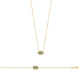Coque de Nacre Collier plaqué or 973608