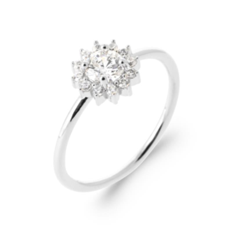 Coque de Nacre Bague solitaire argent 1972210