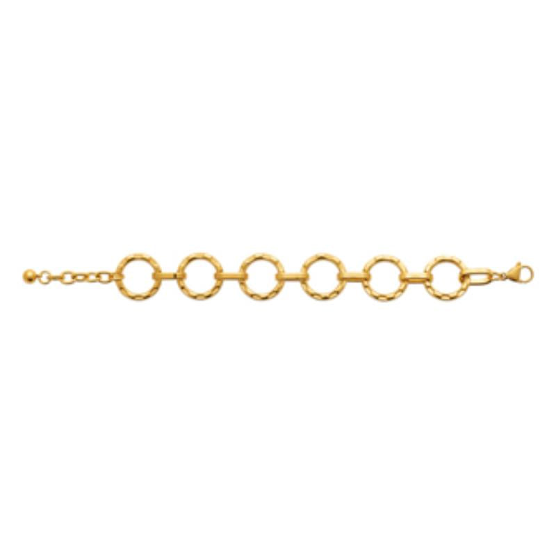 Coque de Nacre Chaîne acier doré 312234
