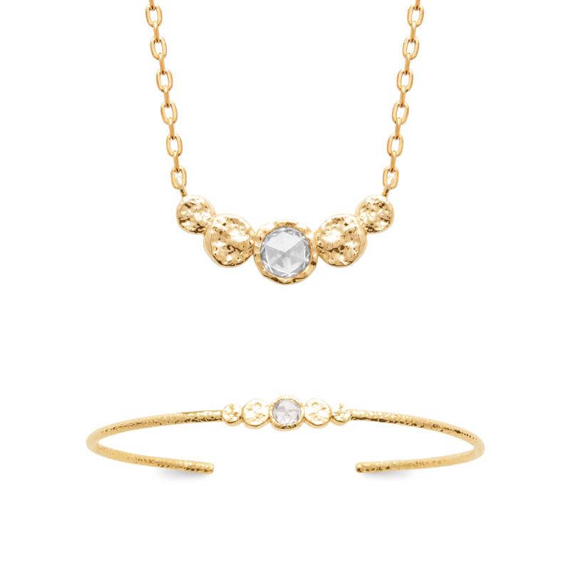 Coque de Nacre Collier plaqué or 973887