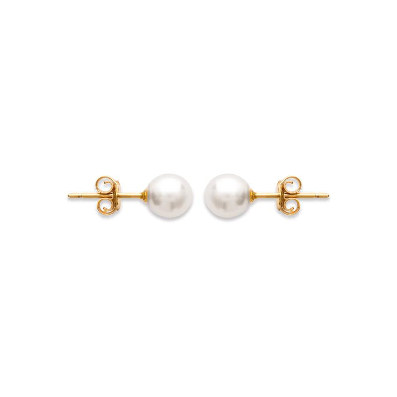 Coque de Nacre Boucles d'oreilles plaqué or 2406