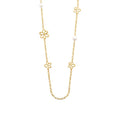 Coque de Nacre Collier acier doré 312397