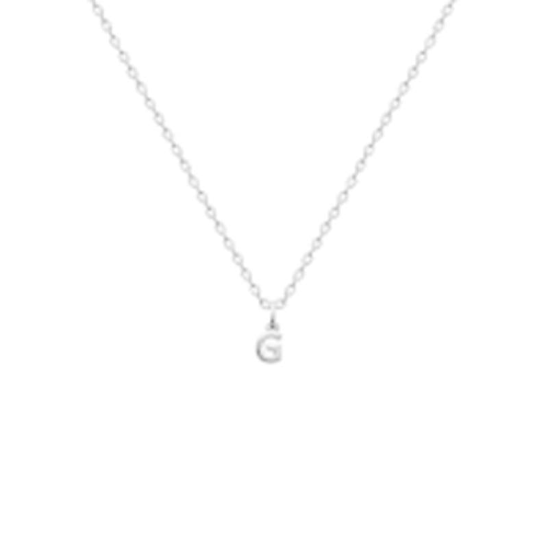 Coque de Nacre Pendentif initiale argent 7775607