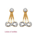 Coque de Nacre Boucles d'oreilles plaqué or 2515011