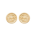 Coque de Nacre Puces d'oreilles plaqué or 23033000