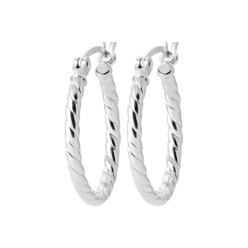 Coque de Nacre Créoles argent 7611320