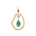 Coque de Nacre Pendentif plaqué or 2791550