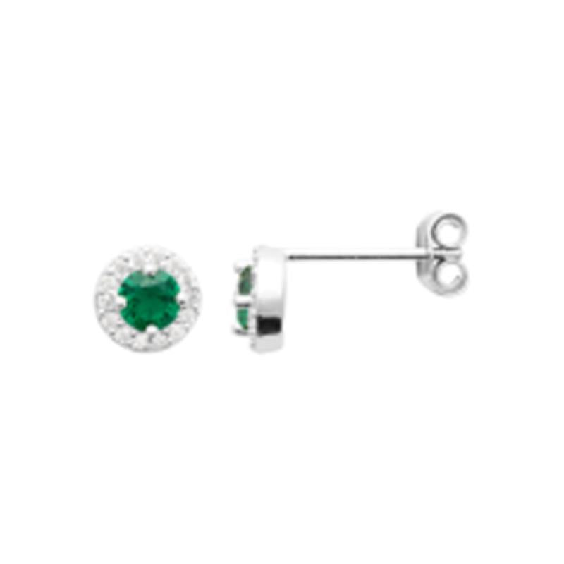 Coque de Nacre Puces d'oreilles argent 13042250