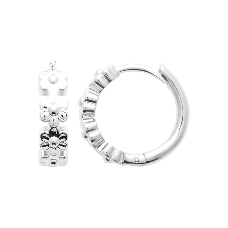 Coque de Nacre Créoles argent 7680300