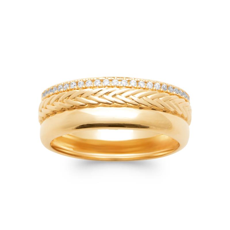 Coque de Nacre Bague plaqué or 2985410