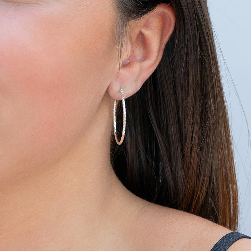 Coque de Nacre Créoles argent 7614930