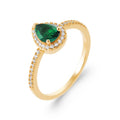 Coque de Nacre Bague solitaire plaqué or 2973150