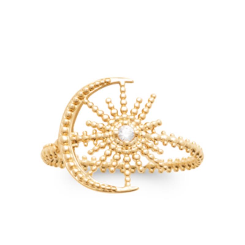 Coque de Nacre Bague plaqué or 2970810