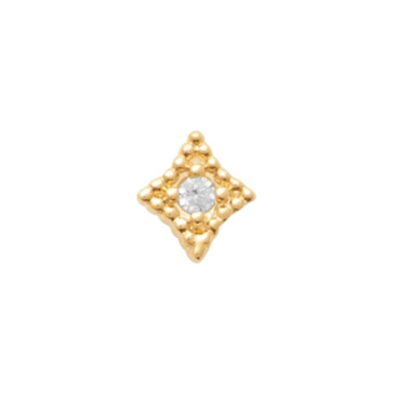 Coque de Nacre Boucle d'oreille à l'unité plaqué or 23018010U