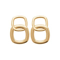 Coque de Nacre Puces d'oreilles plaqué or 23003700