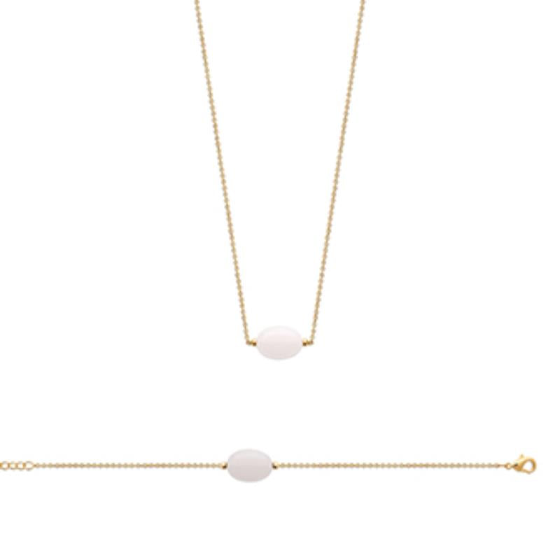 Coque de Nacre Bracelet plaqué or 973219