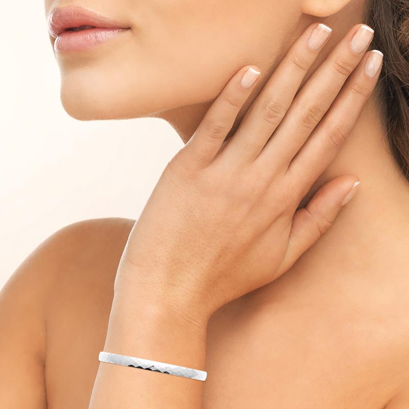 Coque de Nacre Bracelet jonc acier 312307