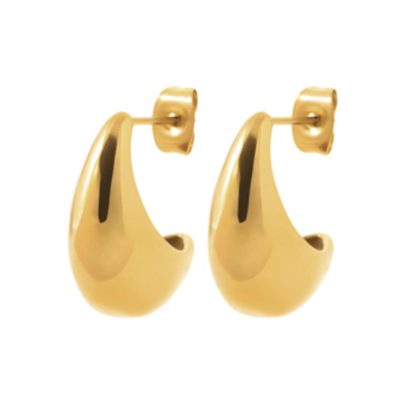 Coque de Nacre Boucles d'oreilles acier doré 3117209
