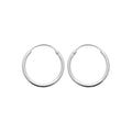 Coque de Nacre Créoles argent 102220