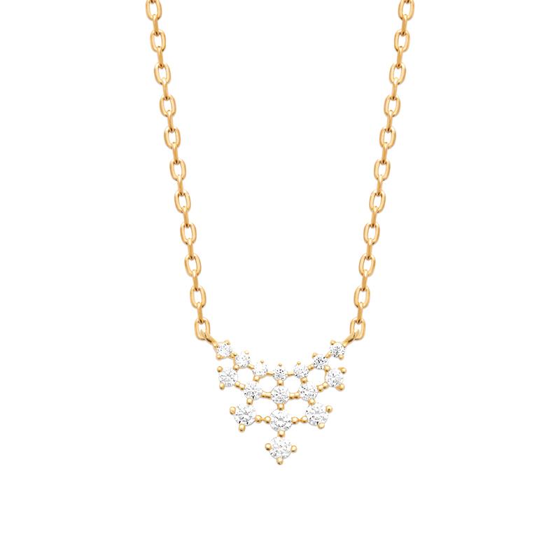 Coque de Nacre Collier plaqué or 974290