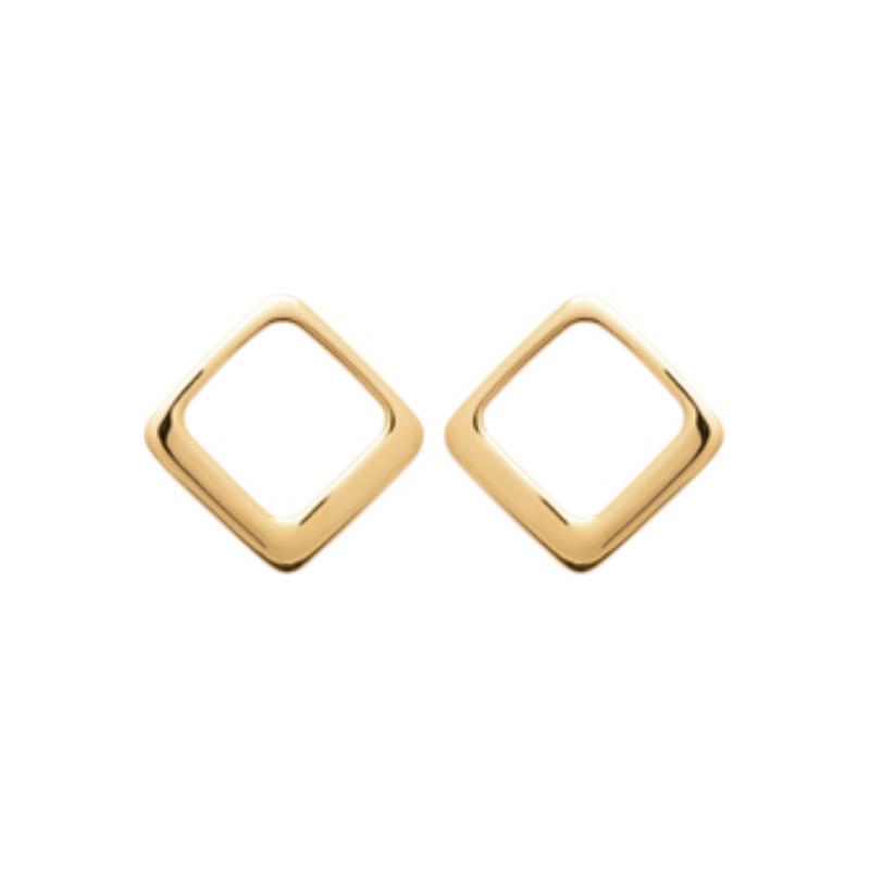 Coque de Nacre Puces d'oreilles plaqué or 23014300