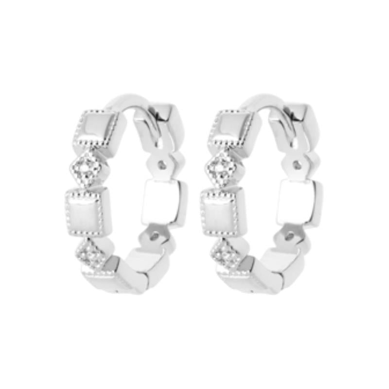 Coque de Nacre Créoles argent 1654410
