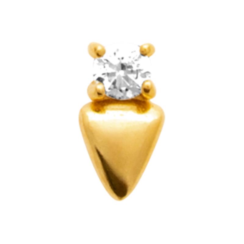 Coque de Nacre Piercing plaqué or 23074210