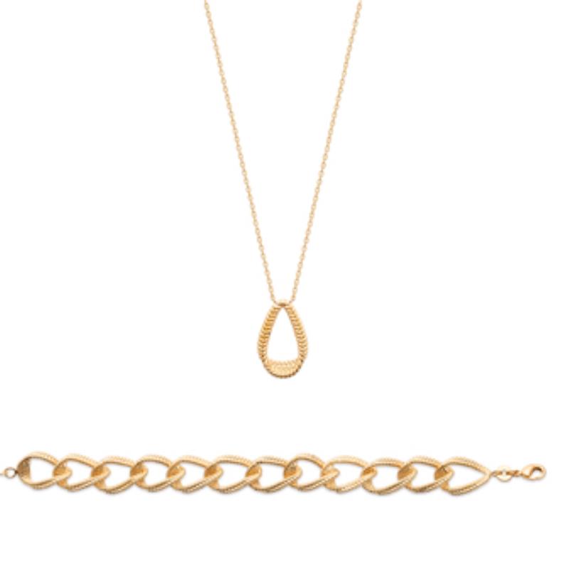 Coque de Nacre Collier plaqué or 921850