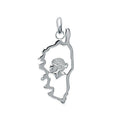Coque de Nacre Pendentif carte argent 1858700