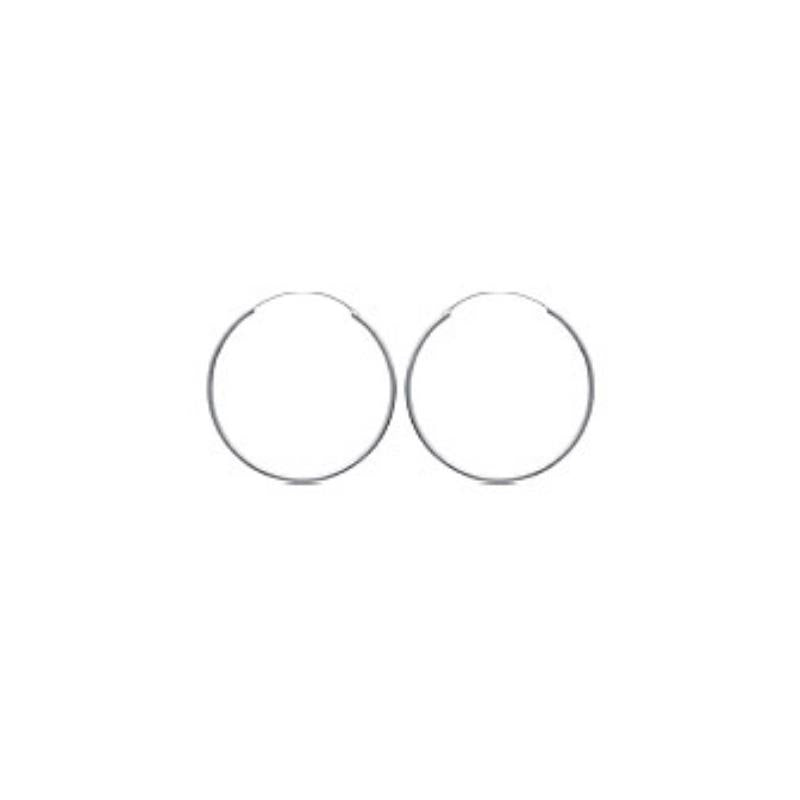 Coque de Nacre Créoles argent 702250