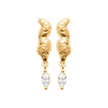 Coque de Nacre Boucles d'oreilles pendantes plaqué or 23076110