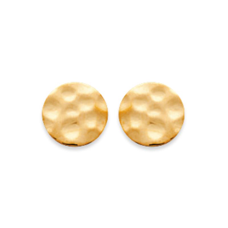 Coque de Nacre Puces d'oreilles plaqué or 2552700