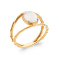Coque de Nacre Bague plaqué or 2293010