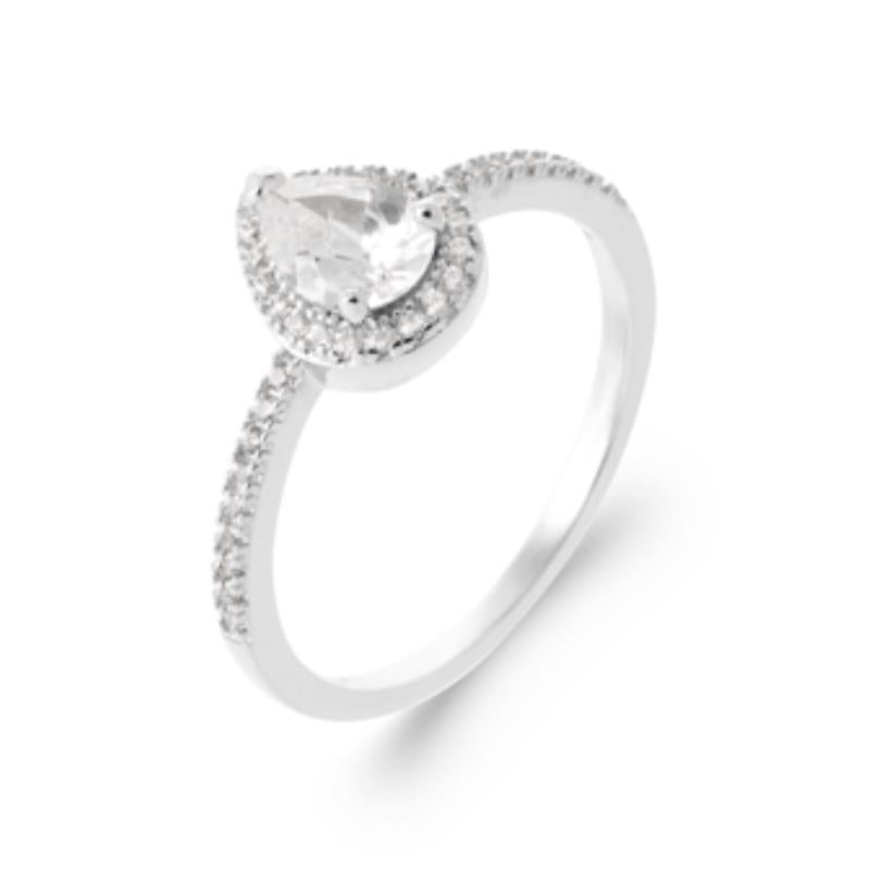 Coque de Nacre Bague solitaire argent 1973110