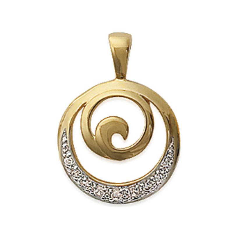 Coque de Nacre Pendentif plaqué or 2863811