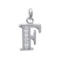 Coque de Nacre Pendentif initiale argent 18601106