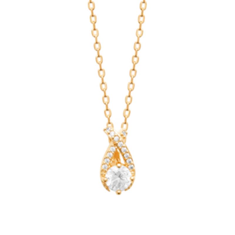 Coque de Nacre Collier plaqué or 974118